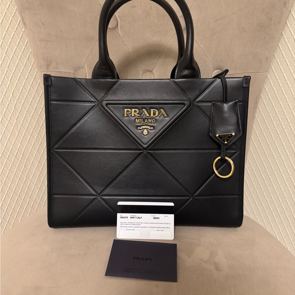 Prada Black Leather Satchel - Picture 1 of 4
